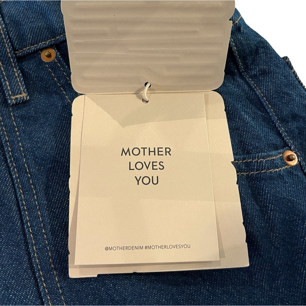 NWT Mother Snacks Smoothie Carpenter Sneak High-Rise Wide Leg Cuffed Jeans - Picture 10 of 12